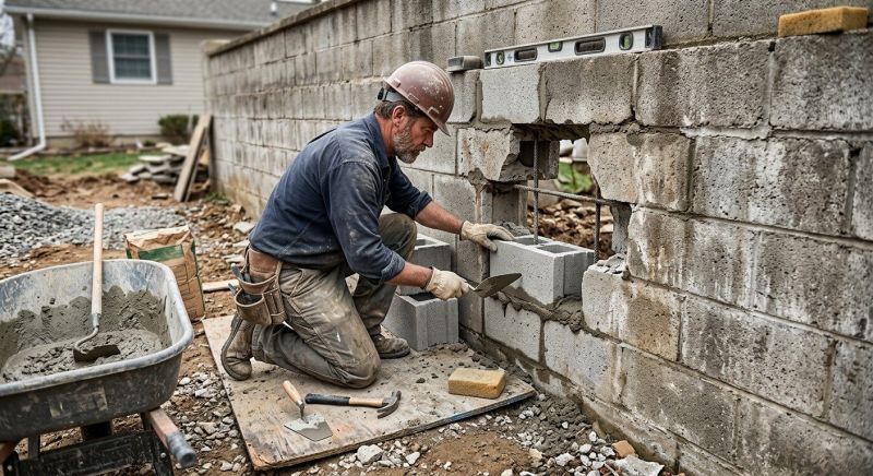 Block Masonry Repair in Olympia, WA