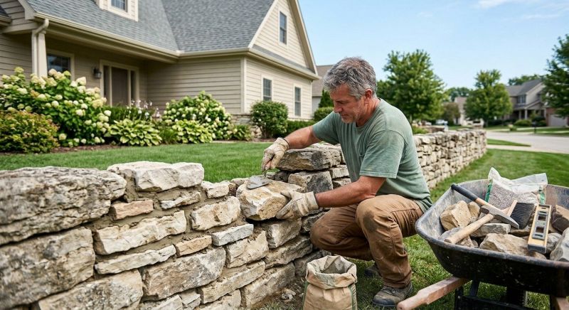 Brick Fence Repair in Olympia, WA