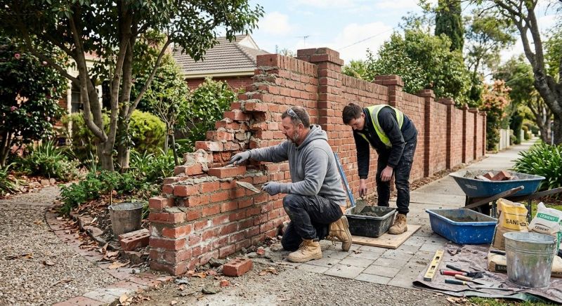 Brick Fence Repair in Olympia, WA