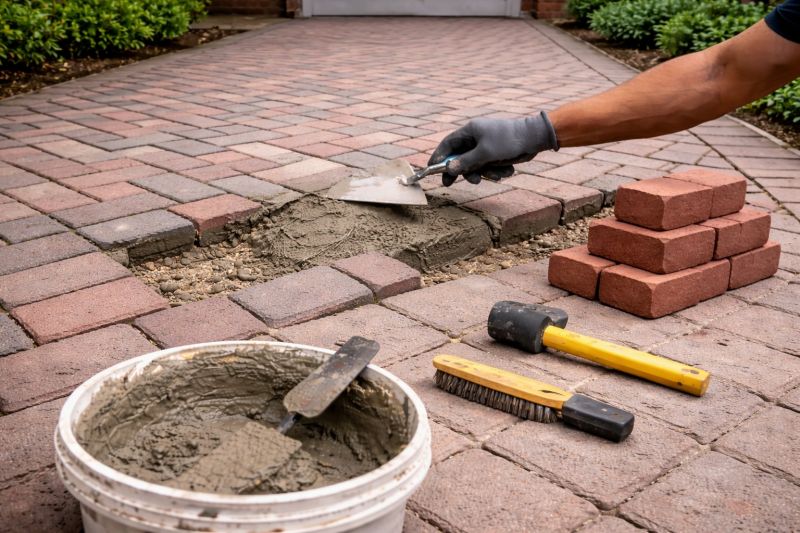 Brick Flatwork Repair in Steilacoom, WA