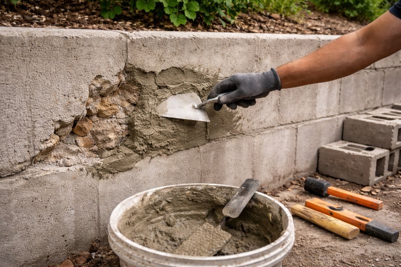 Brick Retaining Wall Repair in Olympia, WA