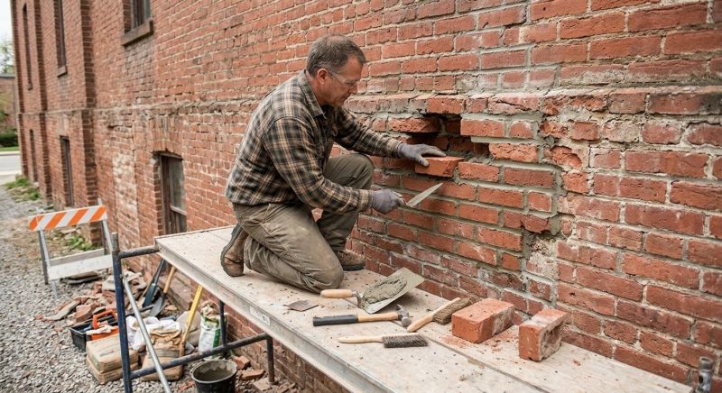 Brick Stairs Repair in Gig Harbor, WA