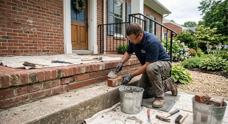 Brick Stairs Repair in Steilacoom, WA