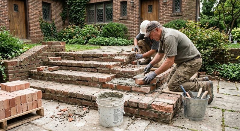 Brick Stairs Repair in Tacoma, WA