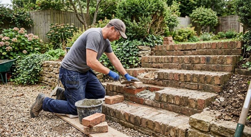 Brick Stairs Repair in Yelm, WA