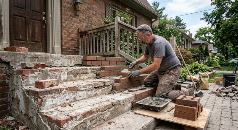 Brick Steps Repair in Olympia, WA