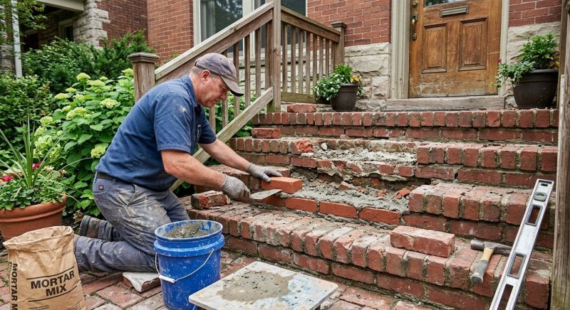 Brick Steps Repair in Olympia, WA