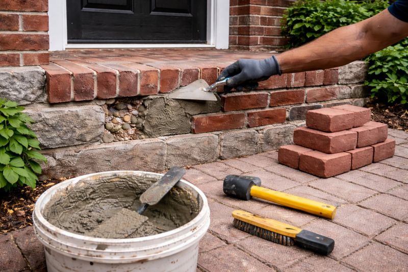 Brick Stoop Repair in Olympia, WA