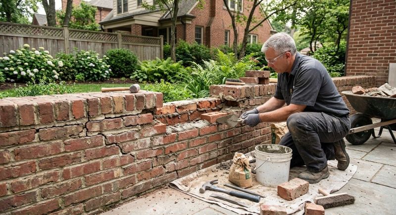 Brick Wall Repair in Fox Island, WA