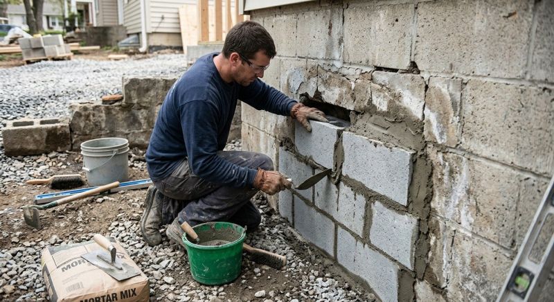 Cement Block Repair in Olympia, WA