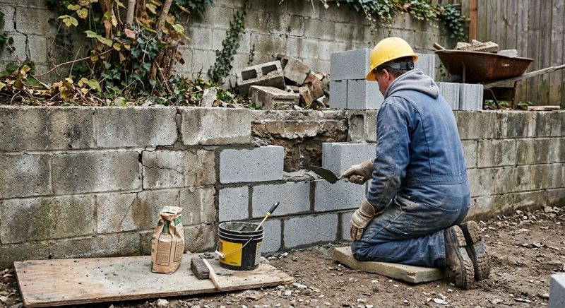 Concrete Block Repair in Yelm, WA