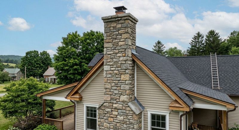 Stone Chimney Installation in Gig Harbor, WA