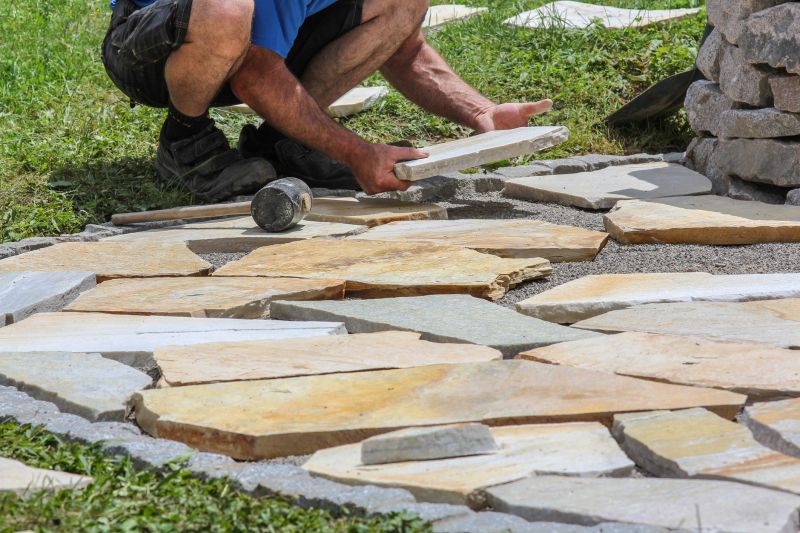 Stone Walkway Repair in Olympia, WA